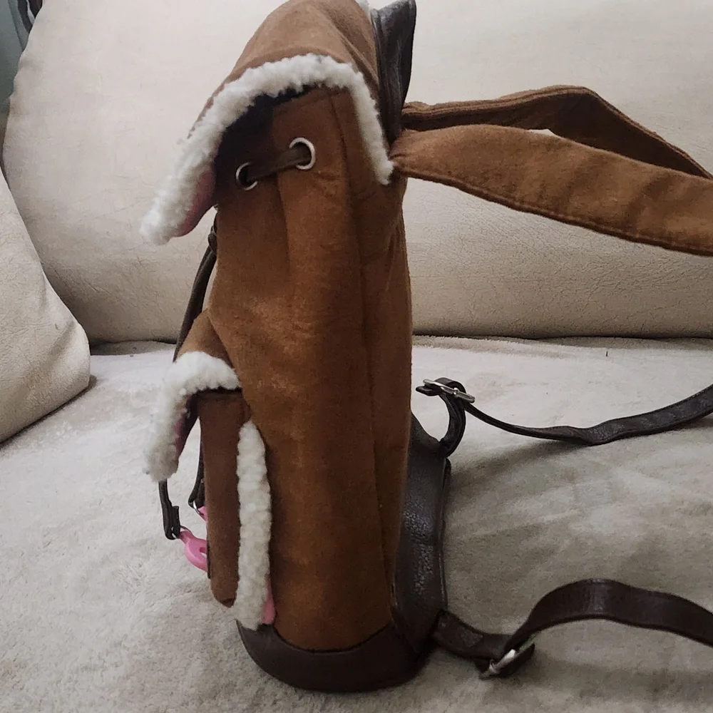 CROCS Brown and Pink Kids Backpack